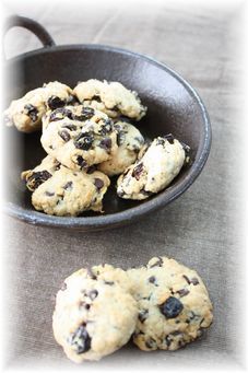 レーズンとチョコチップのホロホロクッキー。