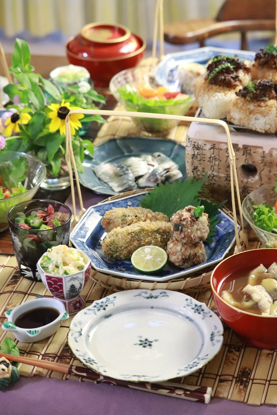 【献立】おうち旅館（・・・居酒屋かな）。釣りに行った日の献立。と　夏休みと言えば？