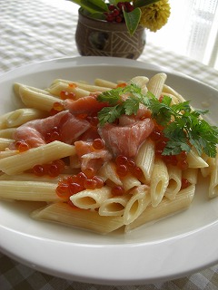 お正月前の贅沢パスタ☆。