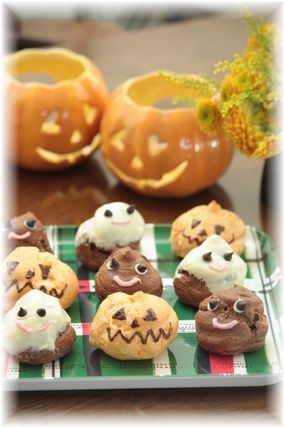 ハロウィンシュークリーム。