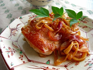 鶏の南蛮焼き。 と献立。