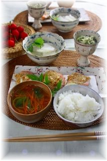 切干大根の青海苔昆布・箸やすめ。 と献立。