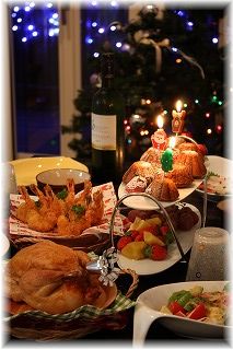 メリークリスマス！とハーブ海老フライ♪