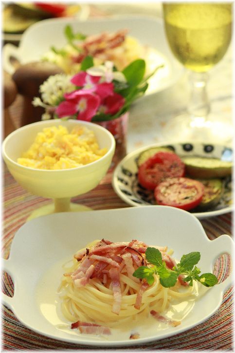 yhfパスタコーンクリームカルボ