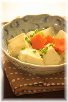 ふわとろ豆腐と蕪の出汁煮。 と献立。