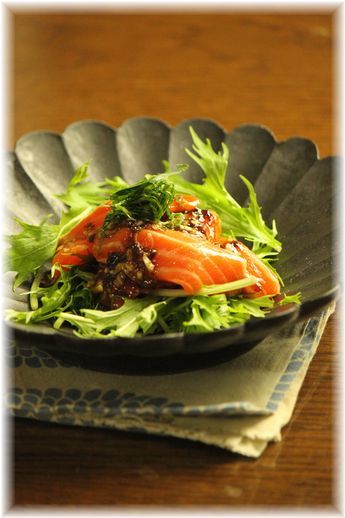 海苔とコチュジャンのドレッシング。 と献立。