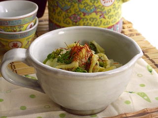 春野菜のお漬物・きつね入り。