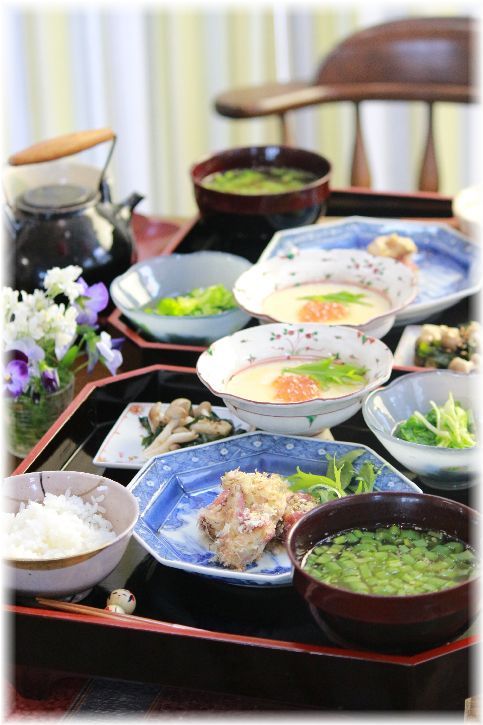 茹で鶏の 梅おかか蒸し。 と 献立。 と 今週のお買いもの。