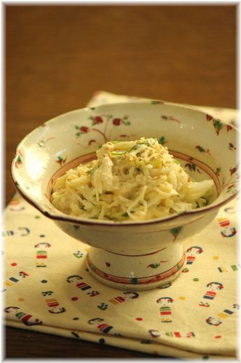 大根とキュウリの味噌マヨ白和え。 と 献立。