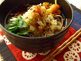 焼き大根おろしのお蕎麦。