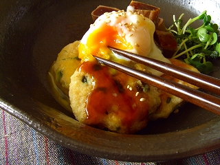 落としとろろ焼き・山葵照り焼きソース。