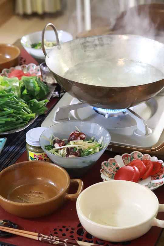  【献立】全農おおいたさんおすすめの　青ねぎのしゃぶしゃぶ。と　　動画返し