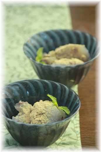 小豆わらび餅。