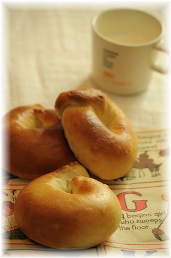 ミルクベーグル。