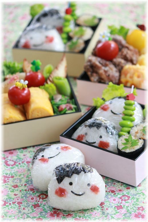 筍ご飯の海苔巻。と お弁当。と 今月の