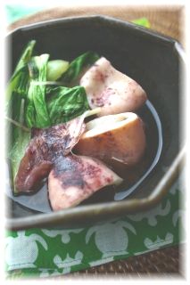 イカのオイスターソース煮。 と献立。