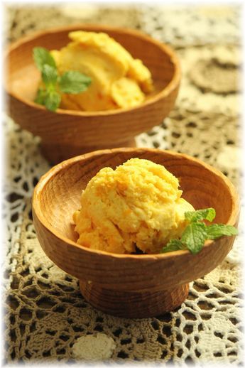 もちもちかぼちゃアイス。