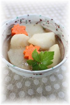 長いもの生姜味噌煮。 と朝御飯。