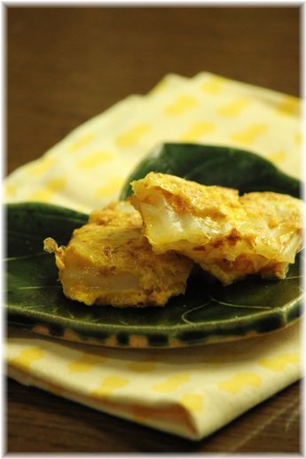 白菜の おかかピカタ。 と 献立。