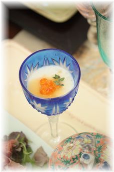 蕪のムース。 と献立。