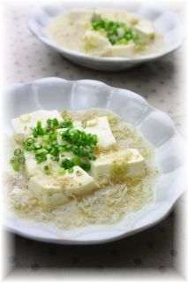 白い麻婆豆腐・２． と献立。