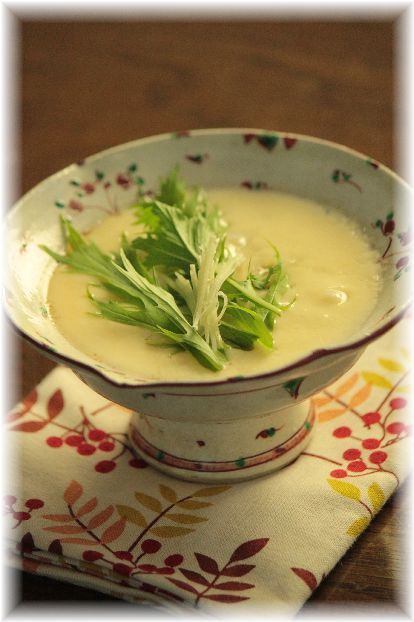 親子の生姜茶碗蒸し。 と 献立。