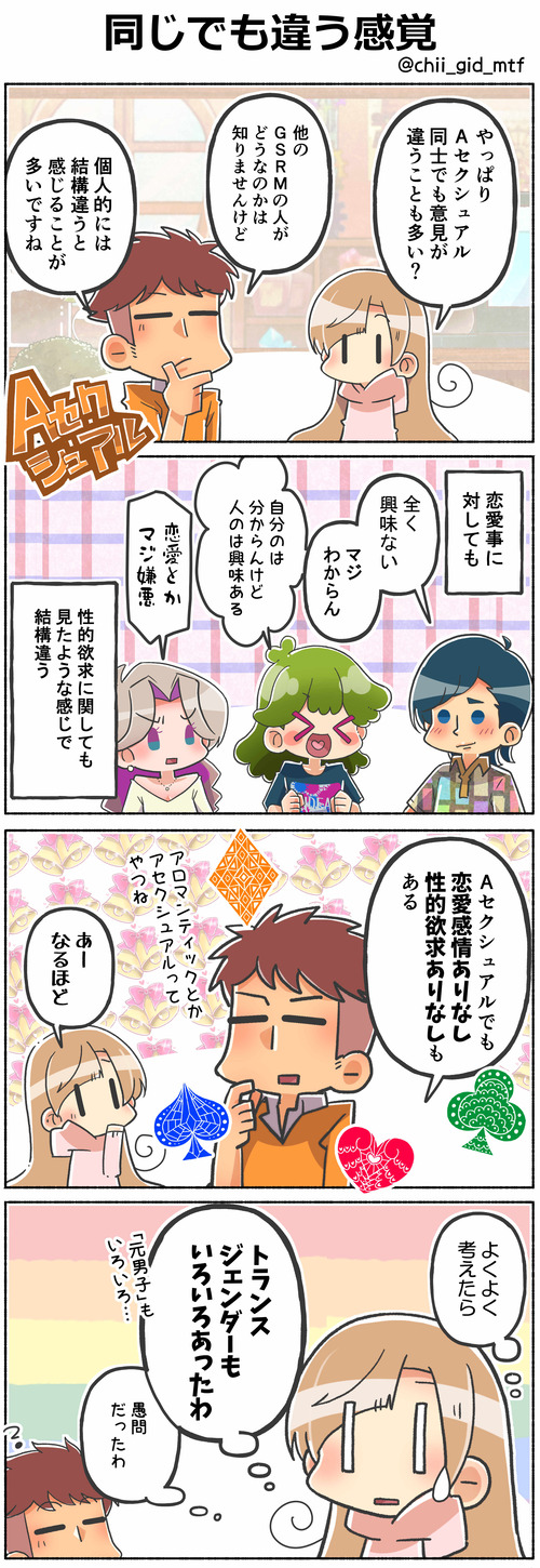 同じでも違う感覚