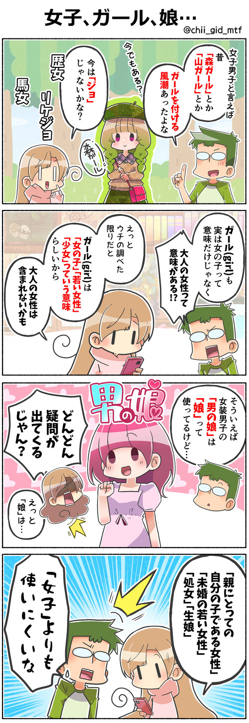女子、ガール、娘…