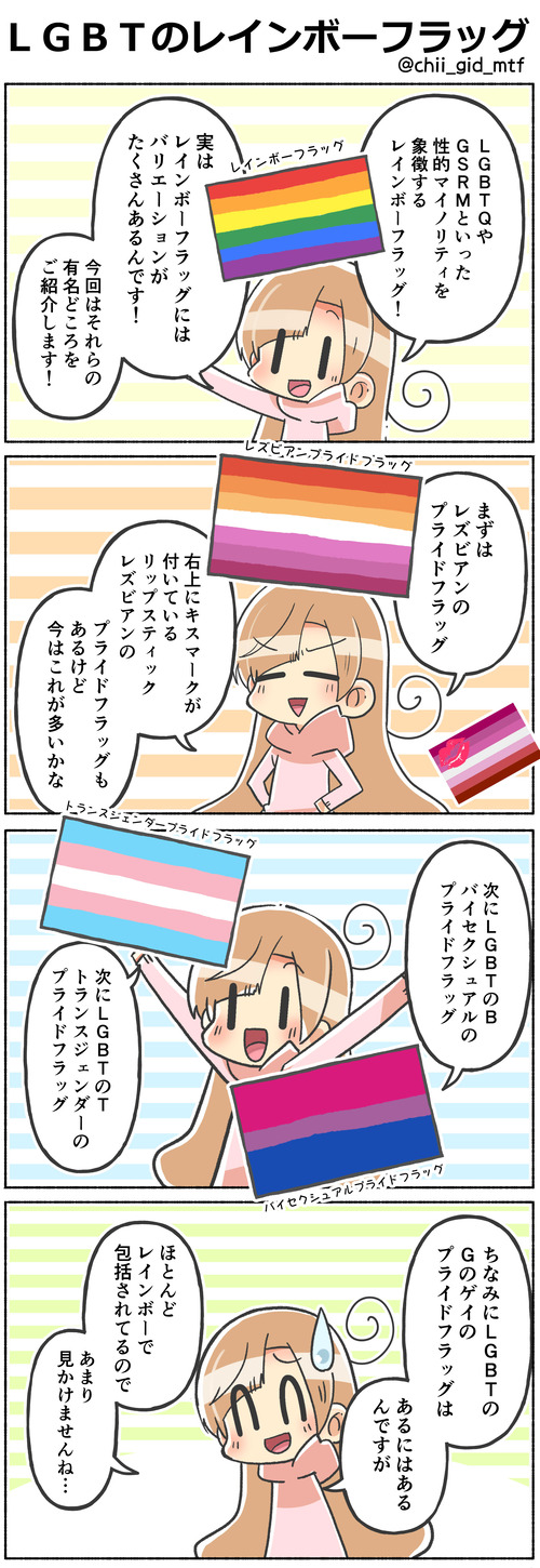 ＬＧＢＴのレインボーフラッグ