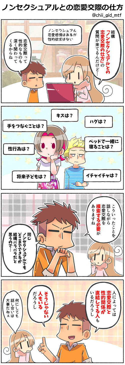 ノンセクシュアルとの恋愛交際の仕方