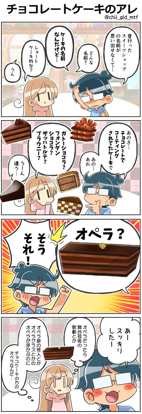 チョコレートケーキのアレ