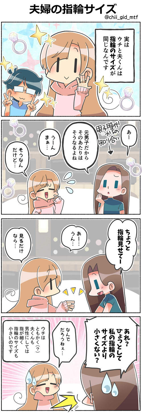 夫婦の指輪サイズ