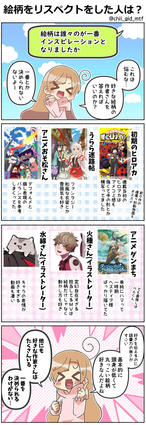 絵柄をリスペクトをした人は？
