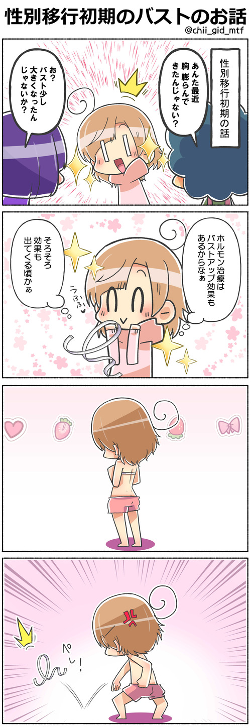 性別移行初期のバストのお話
