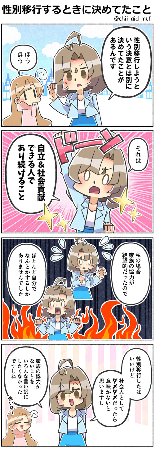 性別移行するときに決めてたこと