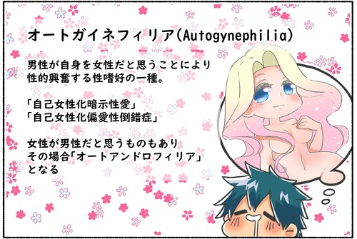 女性になる自分が好き？オートガイネフィリア(自己女性化愛好症)を説明
