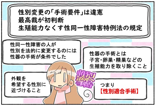 【話題】性別変更の手術要件違憲の件【トランスジェンダー】