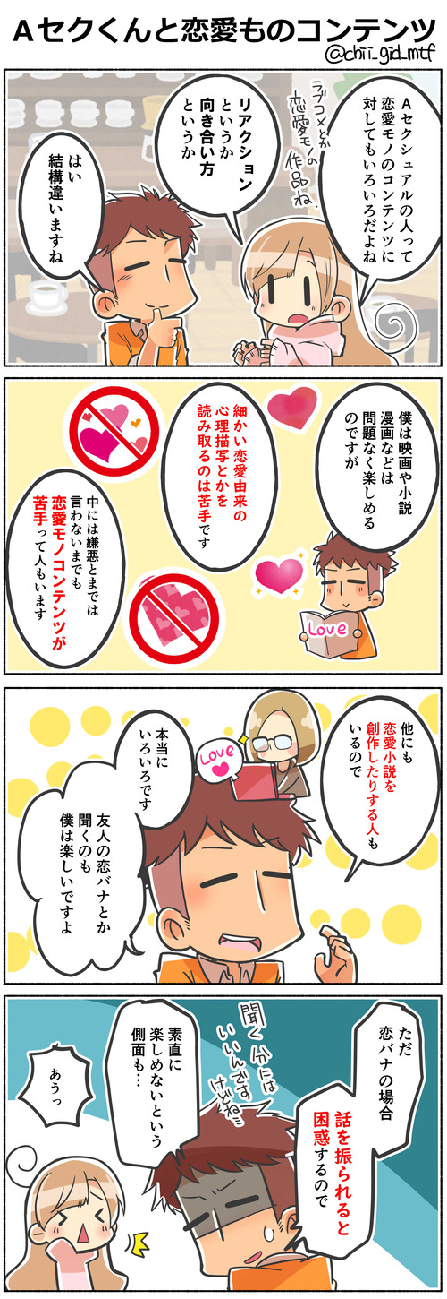 Ａセクくんと恋愛ものコンテンツ
