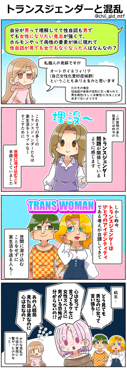 トランスジェンダーと混乱