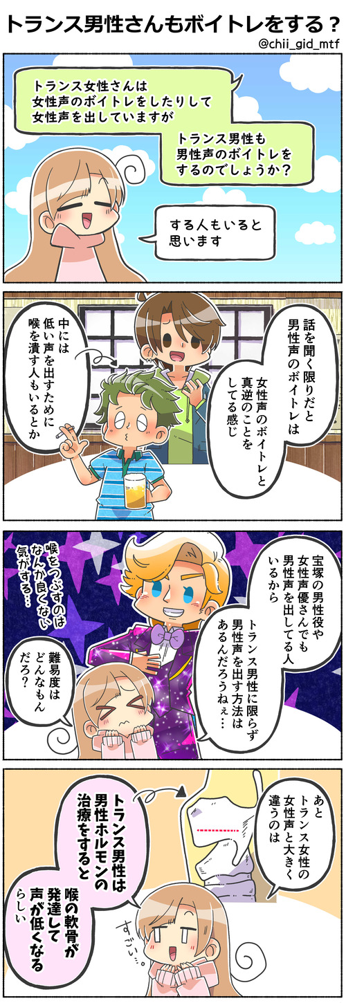 トランス男性さんもボイトレをする?