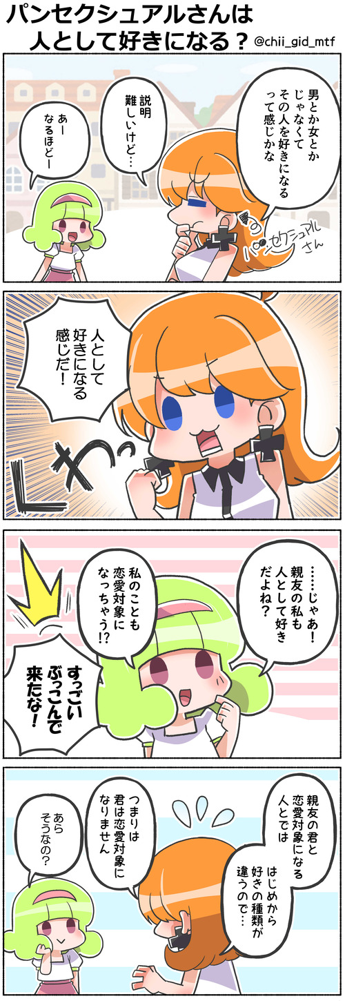 パンセクシュアルさんは人として好きになる？