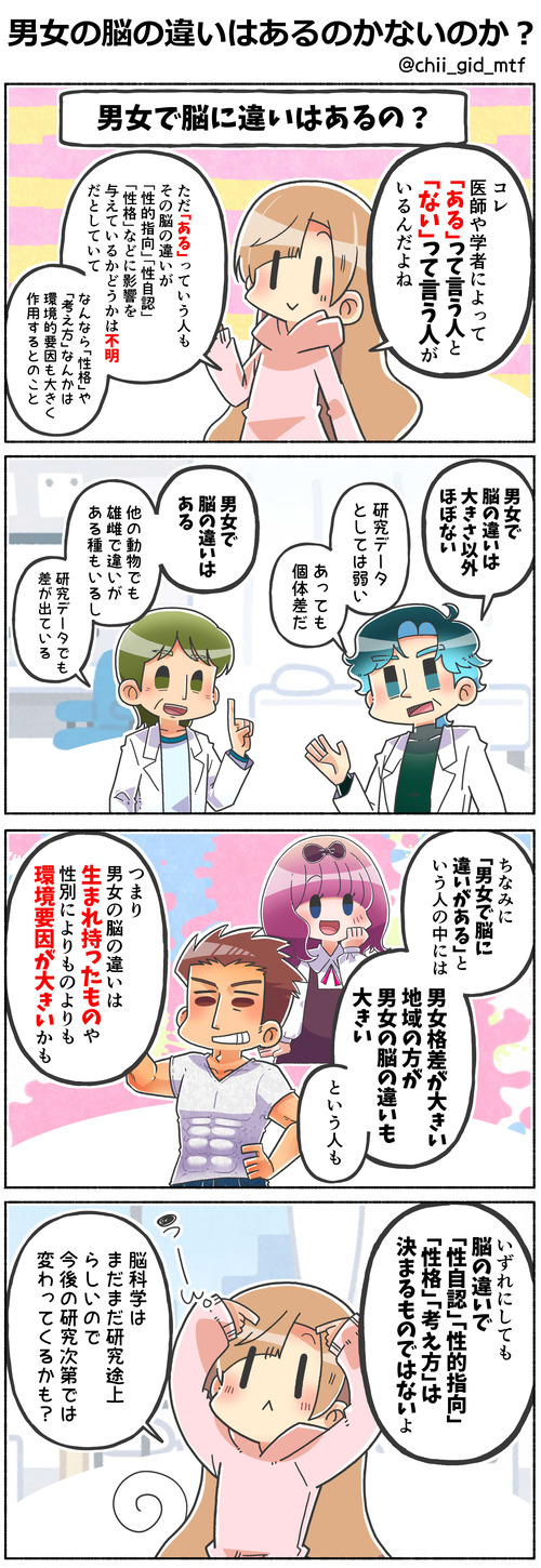 男女の脳の違いはあるのかないのか？