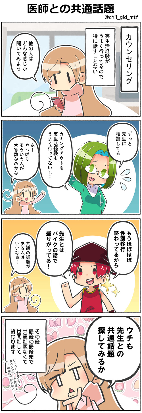 医師との共通話題