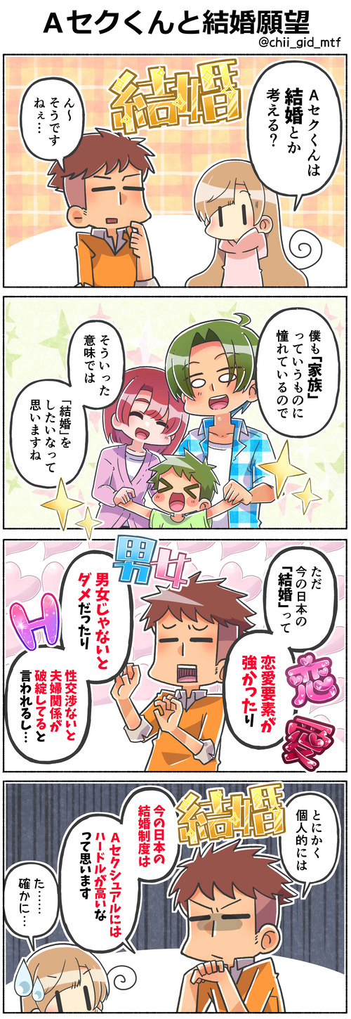 Ａセクくんと結婚願望
