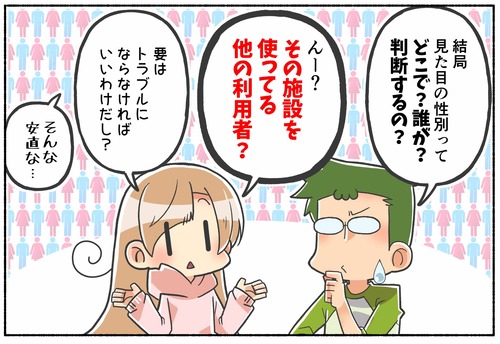 【トランスジェンダー】見た目の性別って誰が判別するの？【スペース利用問題】