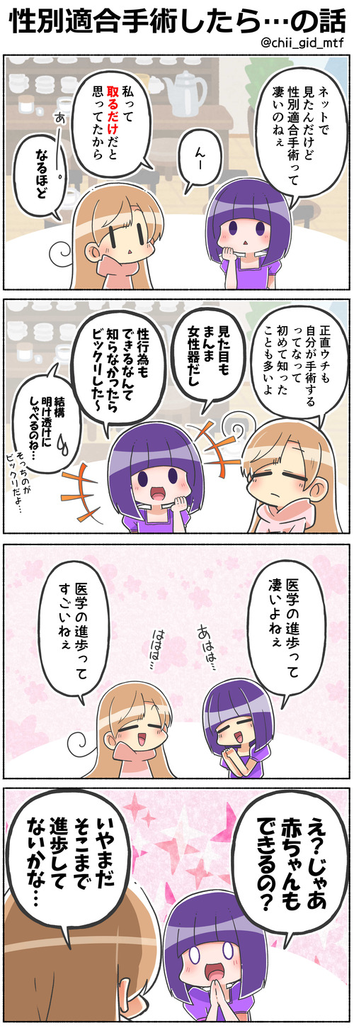 性別適合手術したら…の話