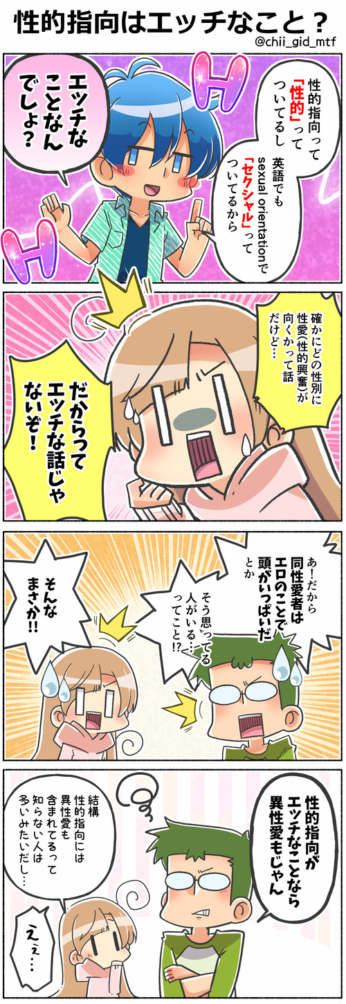 性的指向はエッチなこと？