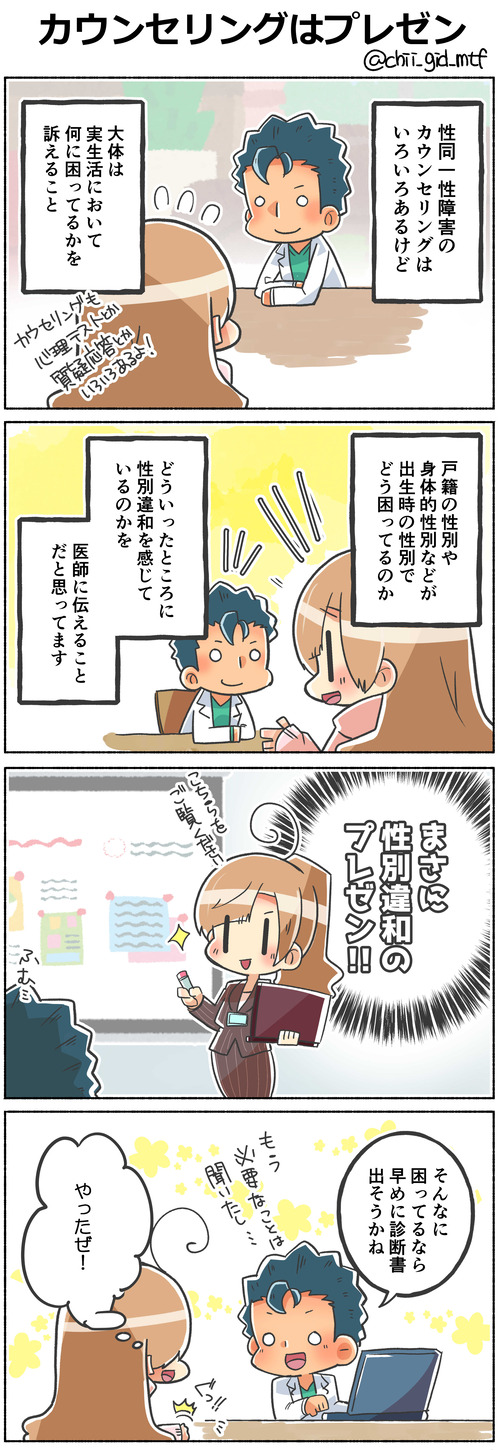カウンセリングはプレゼン
