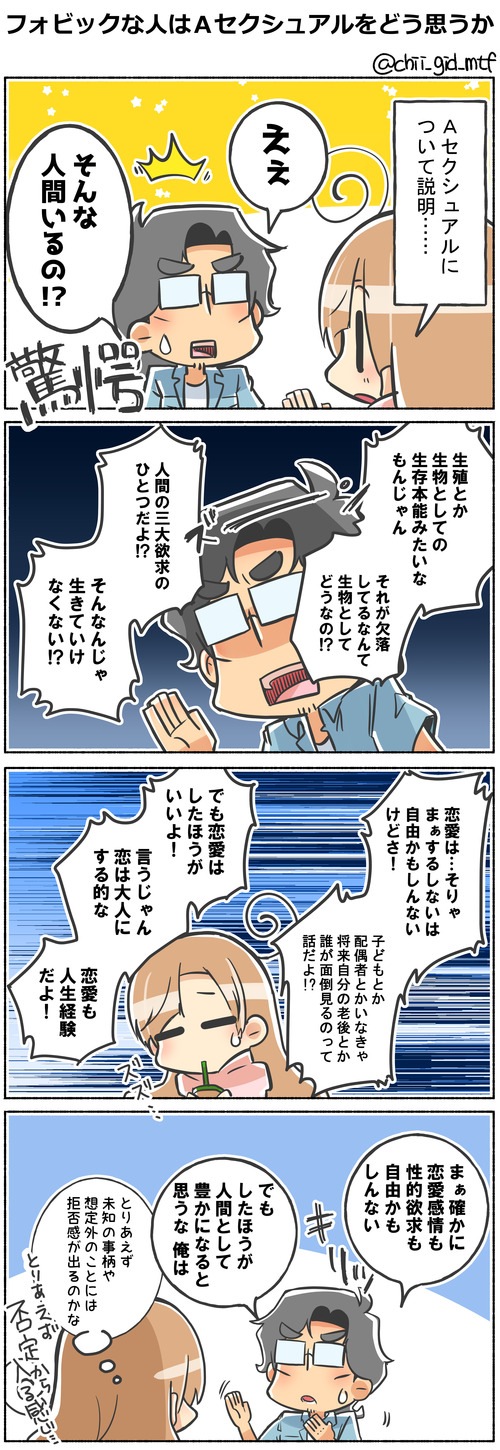 フォビックな人はＡセクシュアルをどう思うか