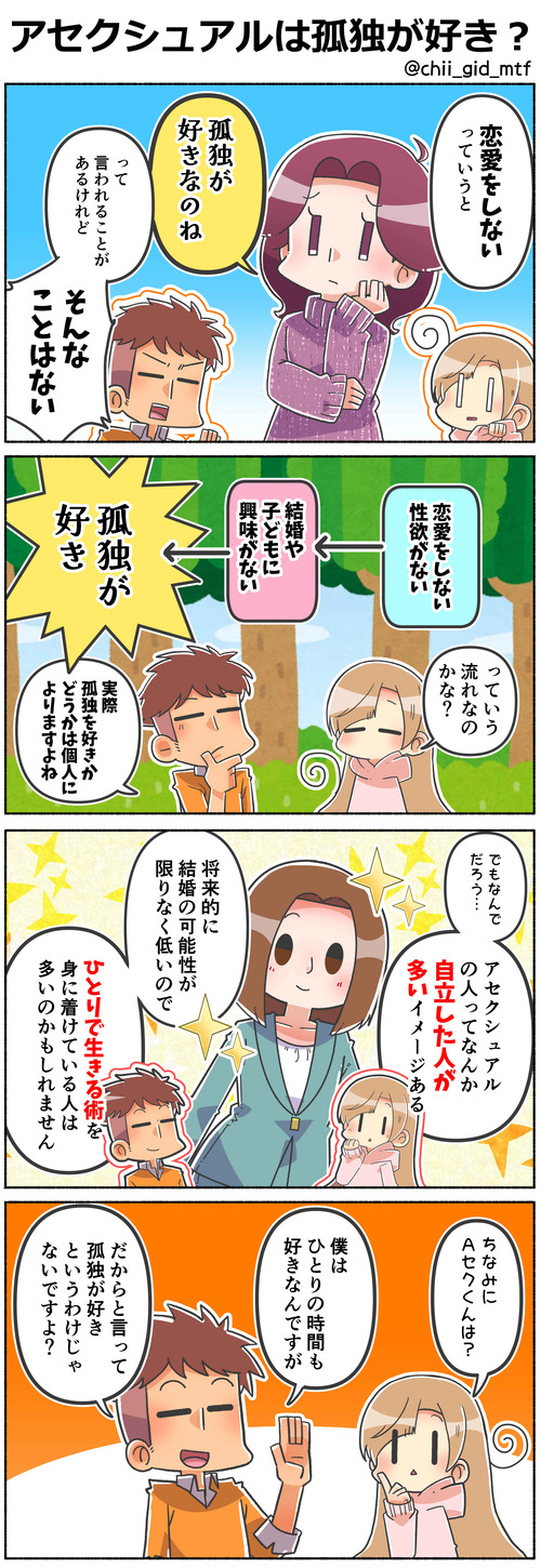 アセクシュアルは孤独が好き？